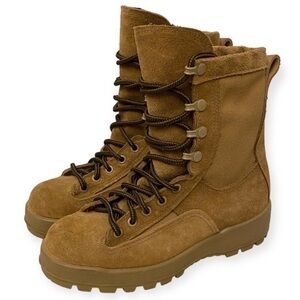 Military Combat Boots Mens 5/Women’s 6.5 McRae Brand, Suede, Brown, Gore-Tex